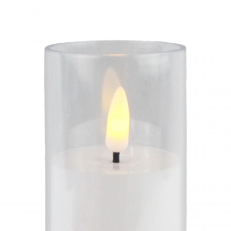 ŚWIECZKA - WKŁAD DO ZNICZA LED ŚR.5CM H.17,5CM